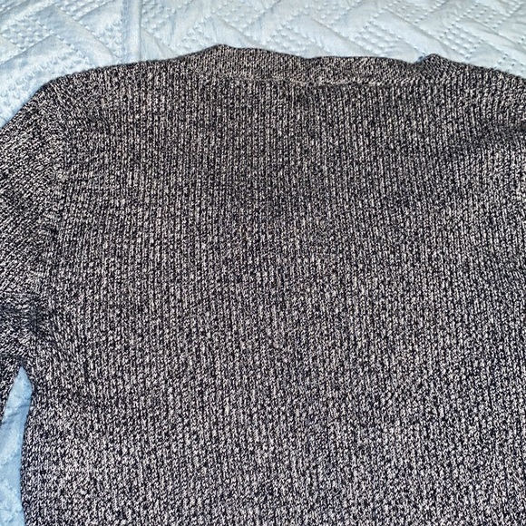 COPY - New York & Company ribbed fitted lace up Merle grey top lightweight swea… - Picture 9 of 10